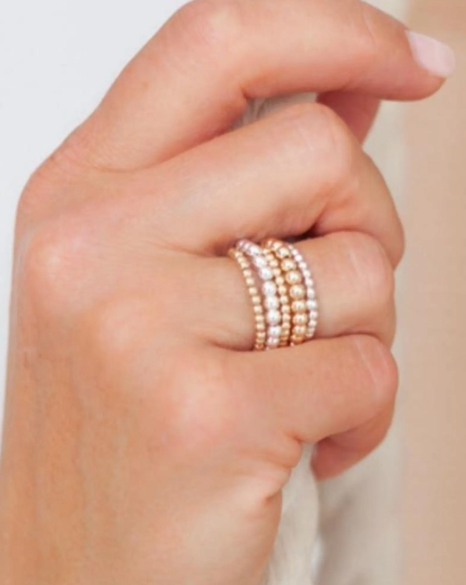 Saskia de Vries Gold Filled Rings