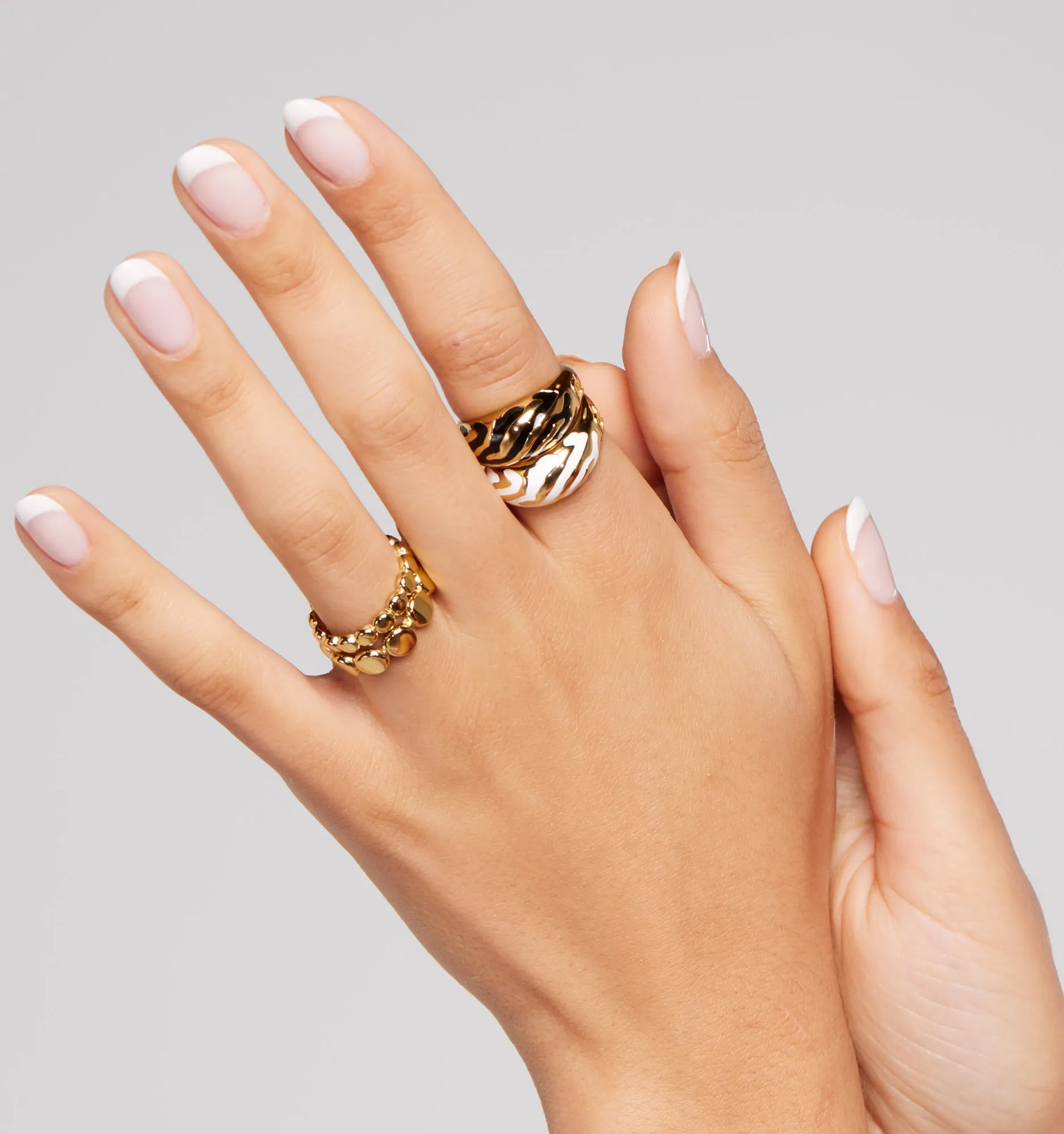 Savannah Dome Rings - Set of 2