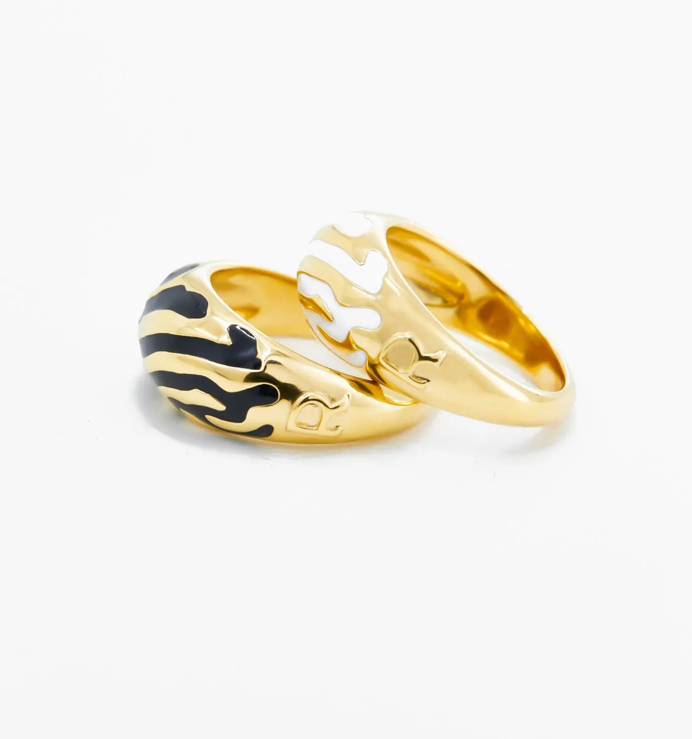 Savannah Dome Rings - Set of 2
