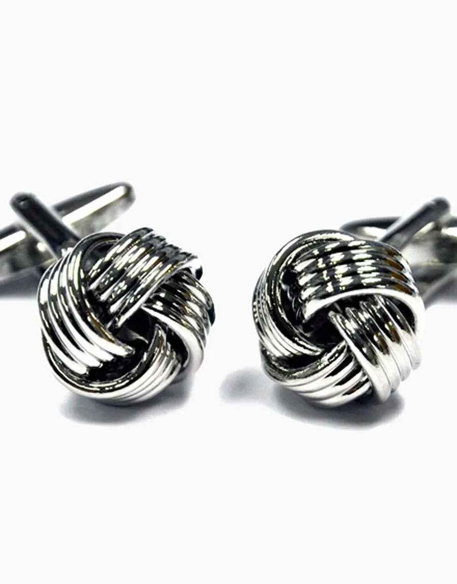 Silver Knot Cufflinks