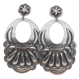 Silver Repossé Earrings | Leander Tahe