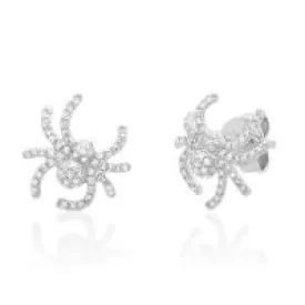 Small Diamond Spider Earrings