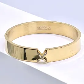 Solid X Ring Bracelet
