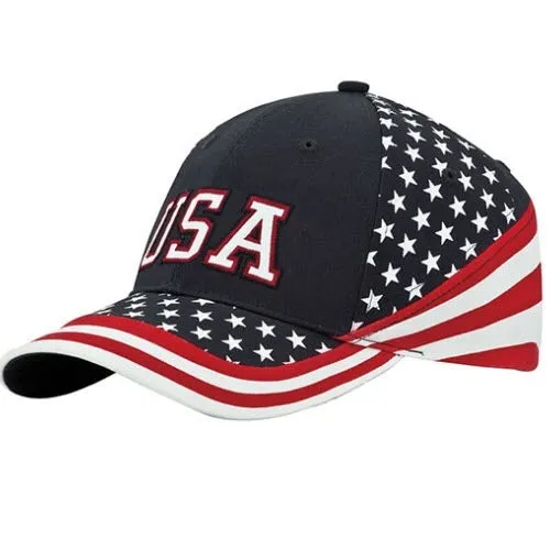 Stars and Stripes Bill Cap