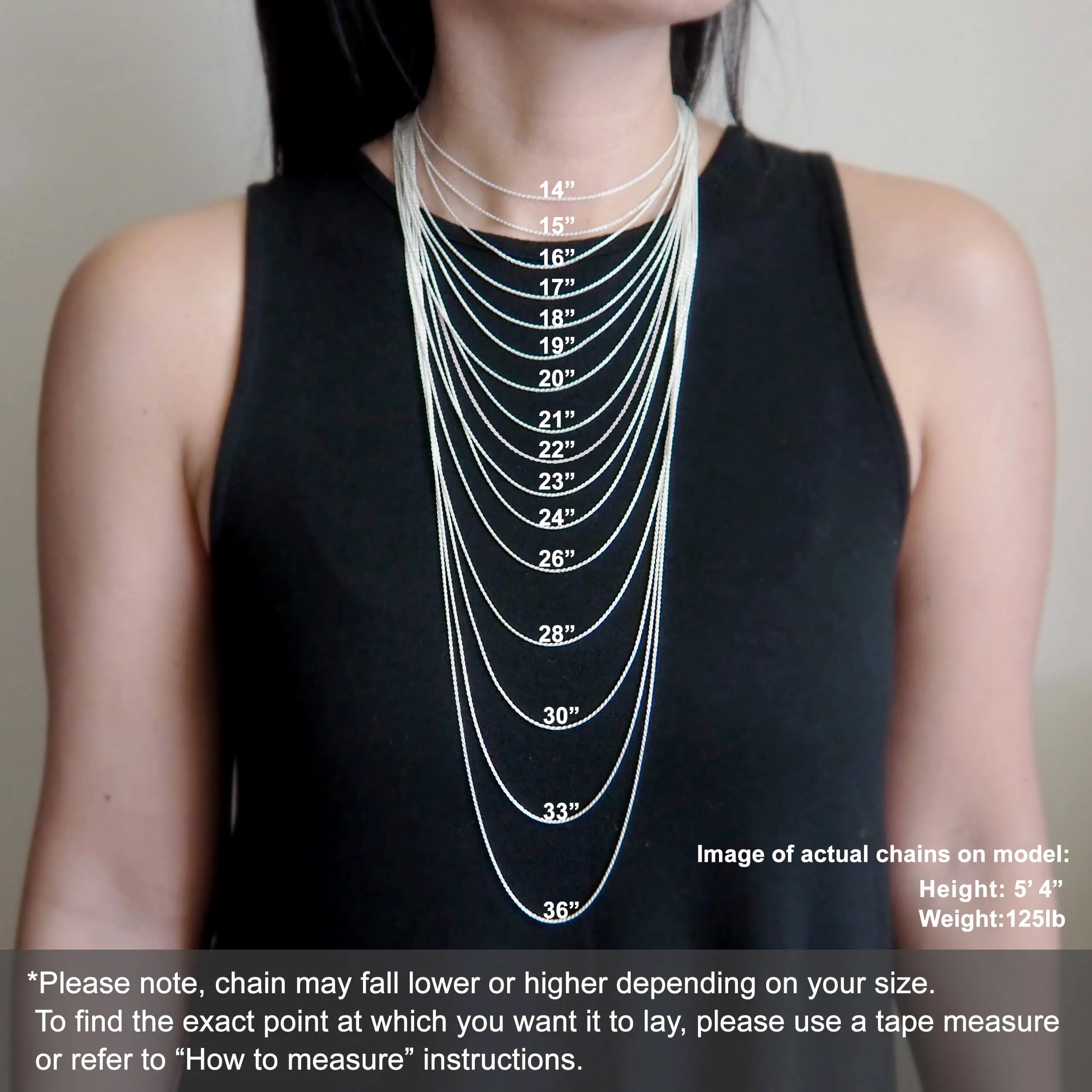 Sterling Silver 1.3mm Box Chain Necklace Solid Italian Nickel-Free, 16-36 Inch