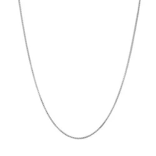 Sterling Silver 1.3mm Box Chain Necklace Solid Italian Nickel-Free, 16-36 Inch