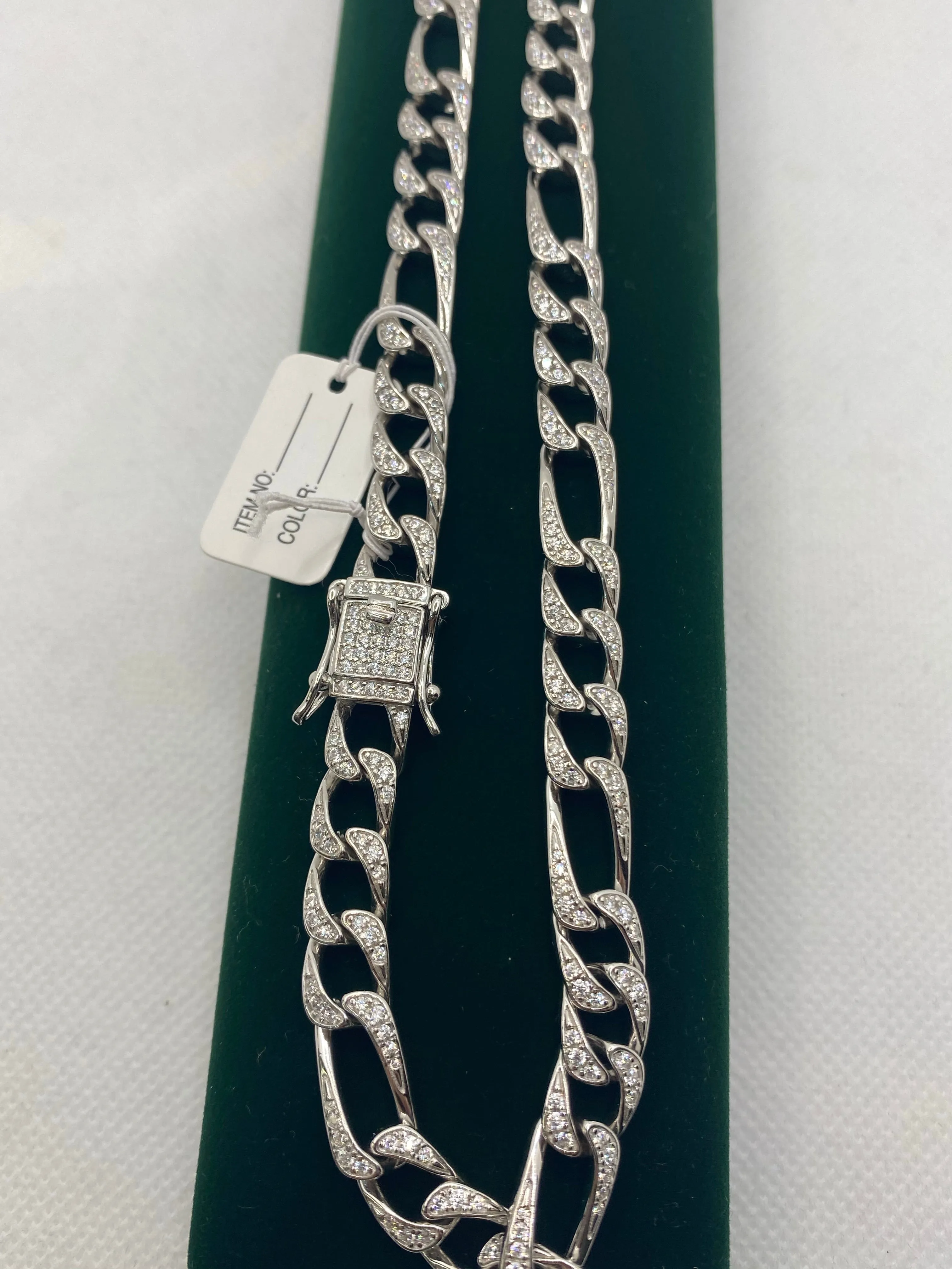 Sterling silver iced out chains