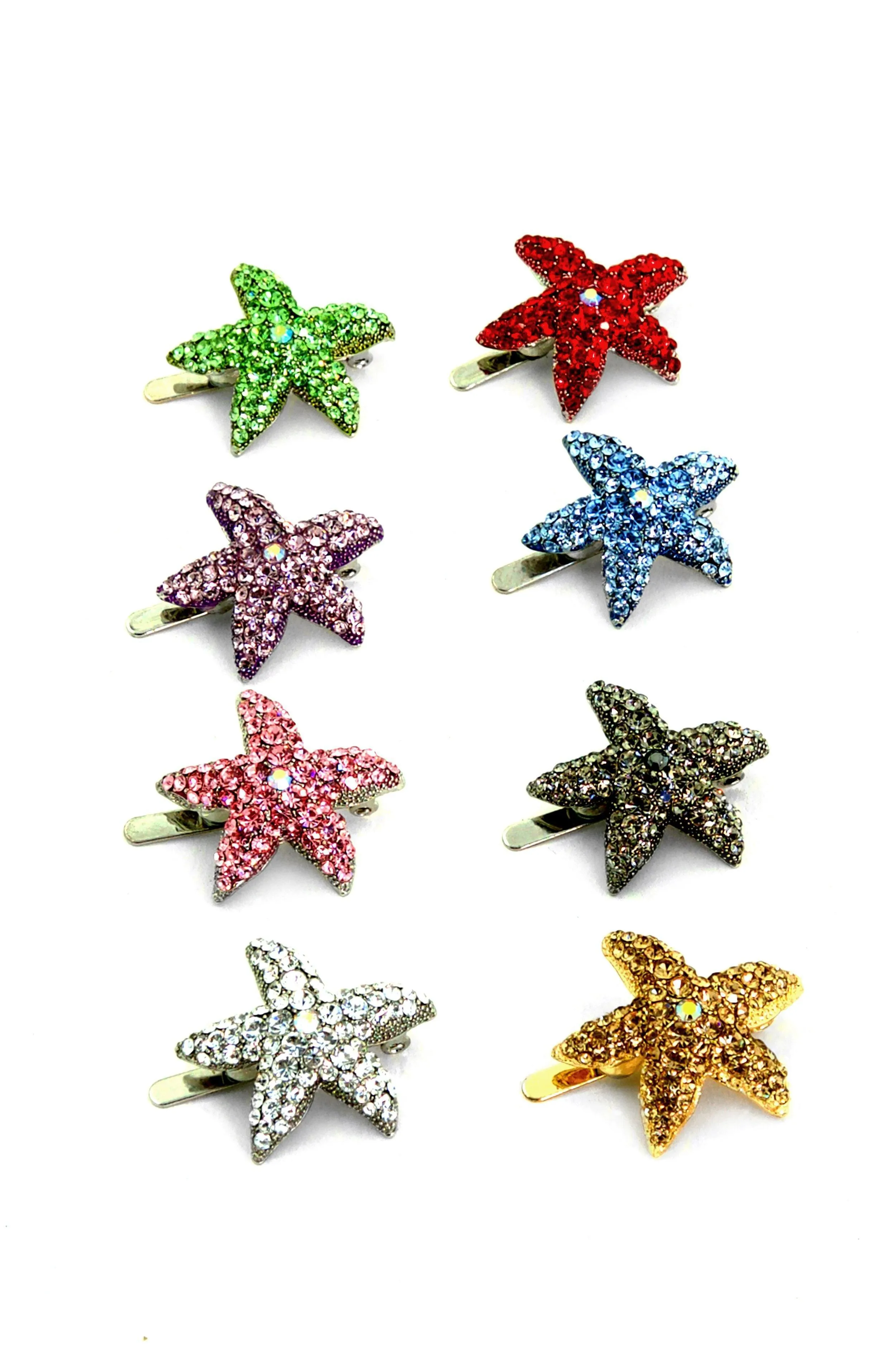 SUMMER STARFISH MAGNETIC BARRETTE SET