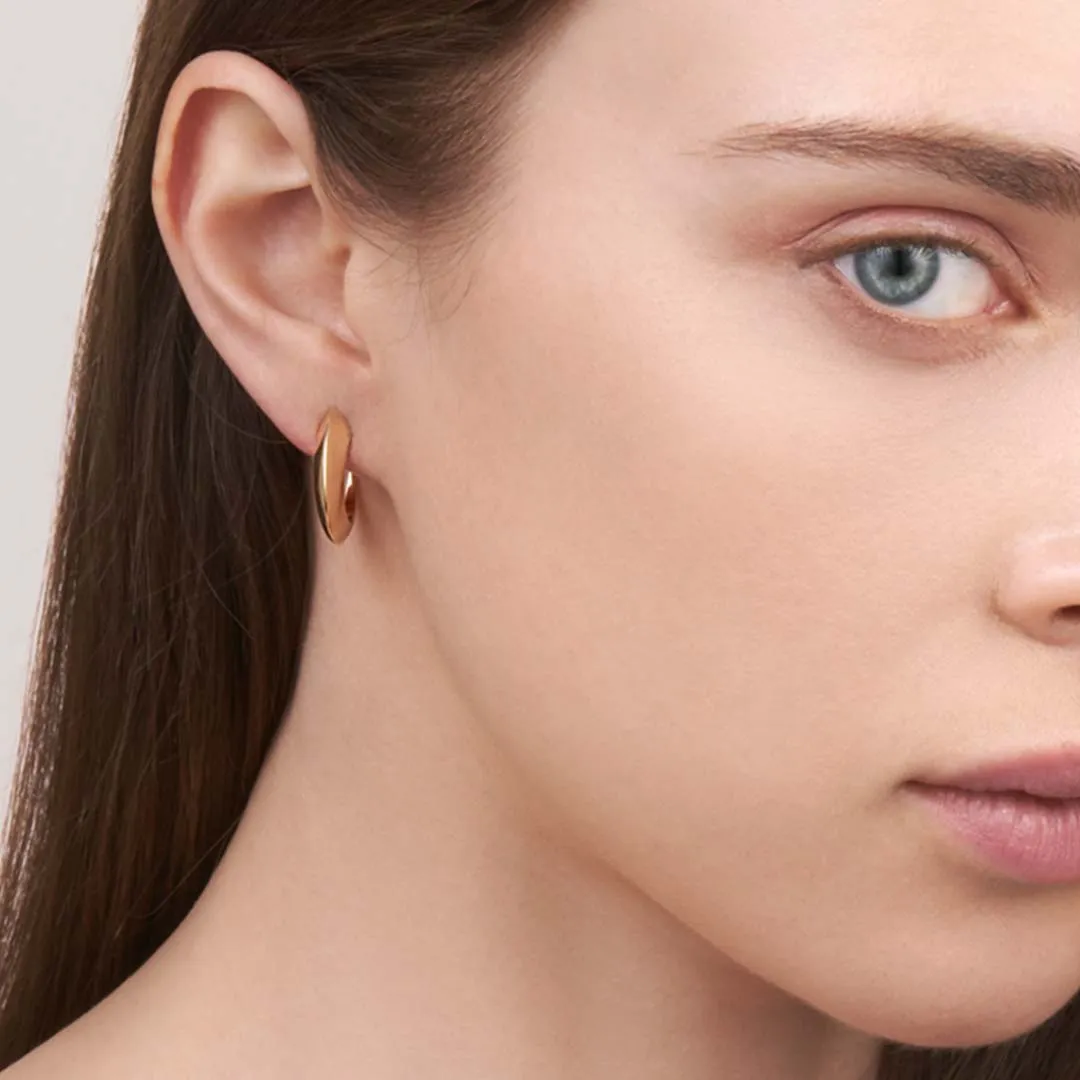 Talon Cat Claw Medium Hoop Earrings - Yellow Gold Vermeil