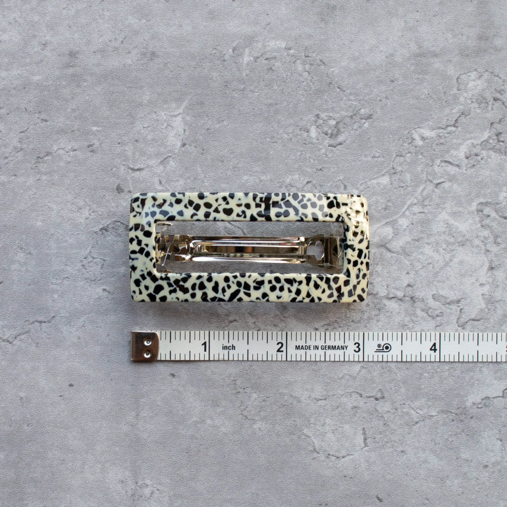 Terrazzo Eco Rectangle Hair Barrette