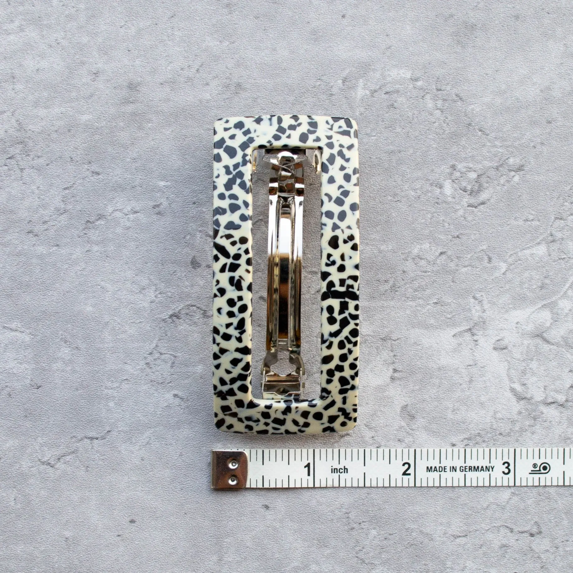 Terrazzo Eco Rectangle Hair Barrette