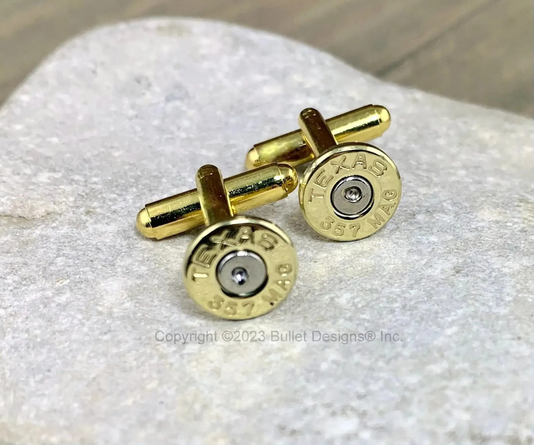Texas 357 Magnum Thin Bullet Cuff Links