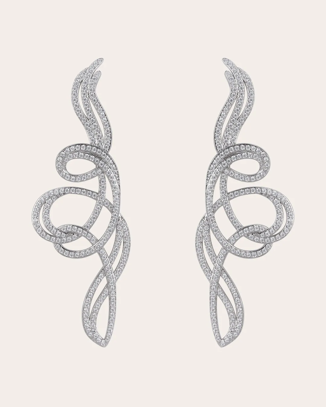 The Aaliyah earrings - silver plated