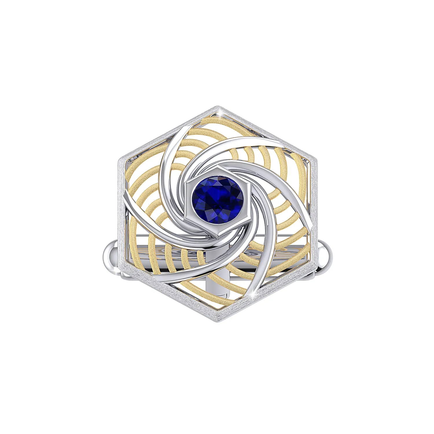THE BLUE VORTEX CUFFLINKS