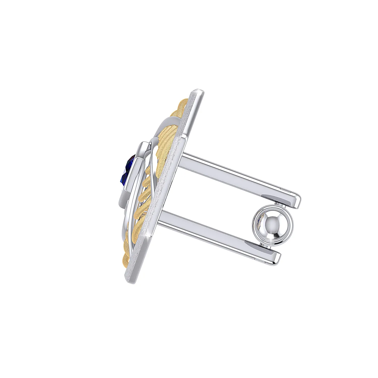 THE BLUE VORTEX CUFFLINKS