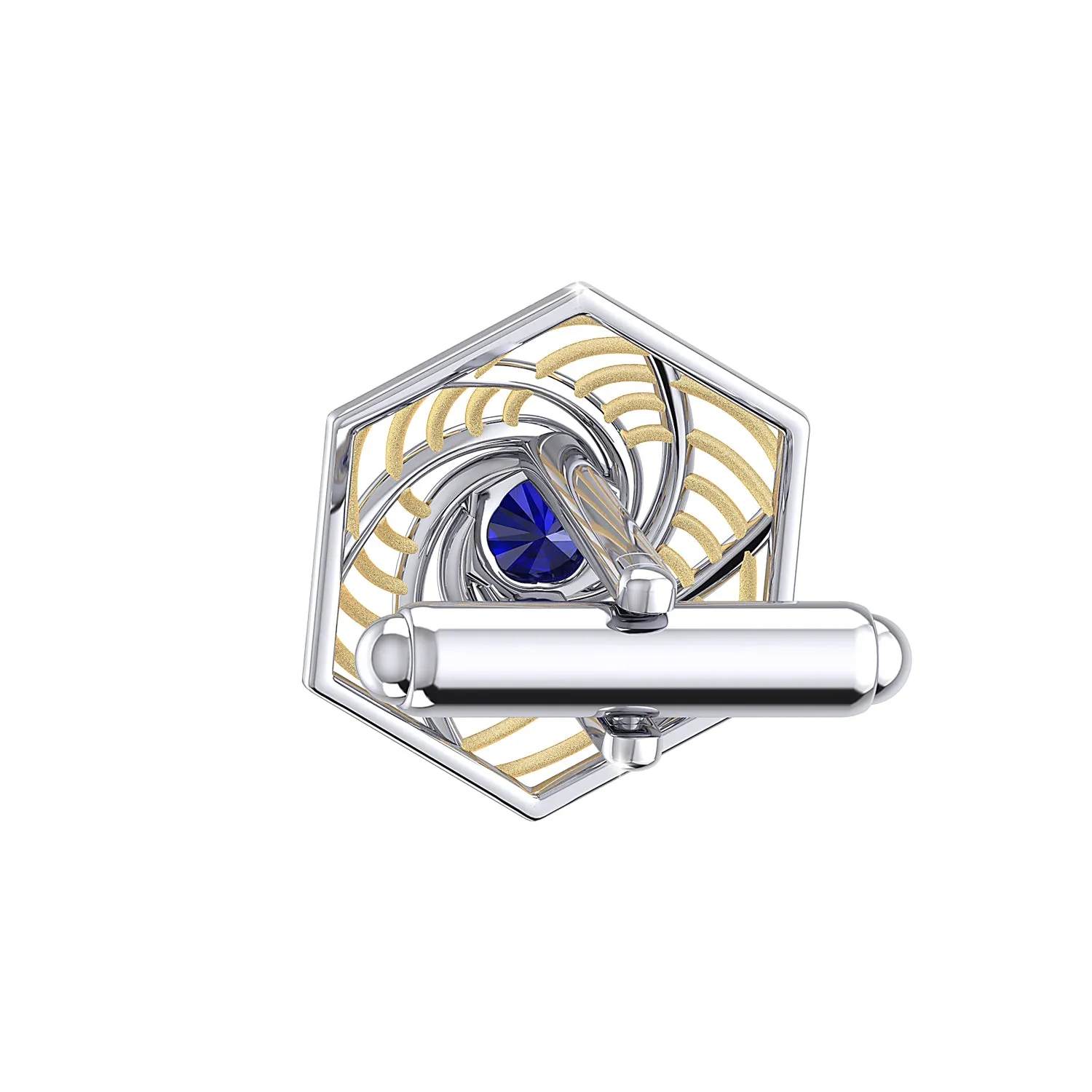 THE BLUE VORTEX CUFFLINKS