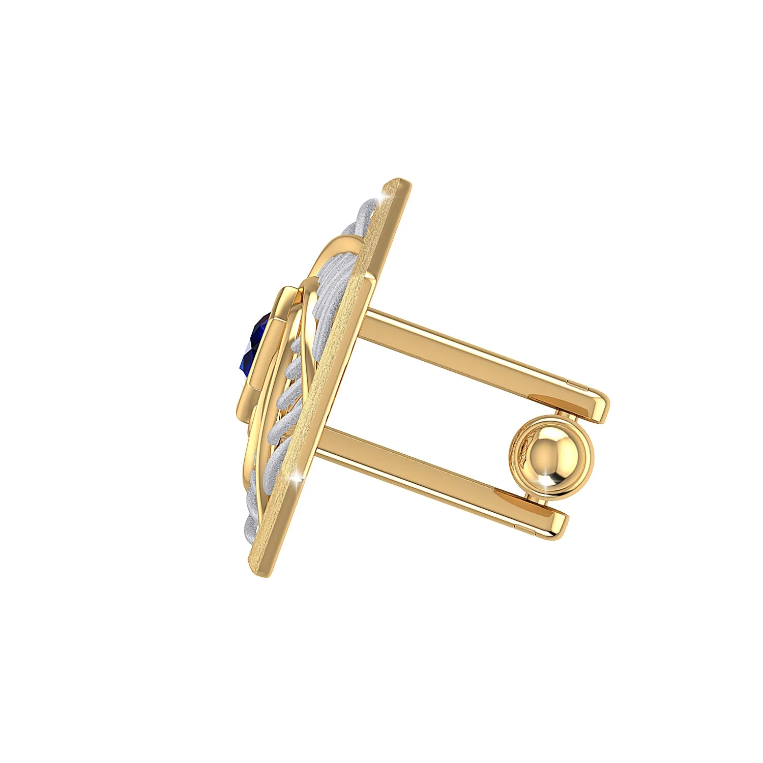 THE BLUE VORTEX CUFFLINKS