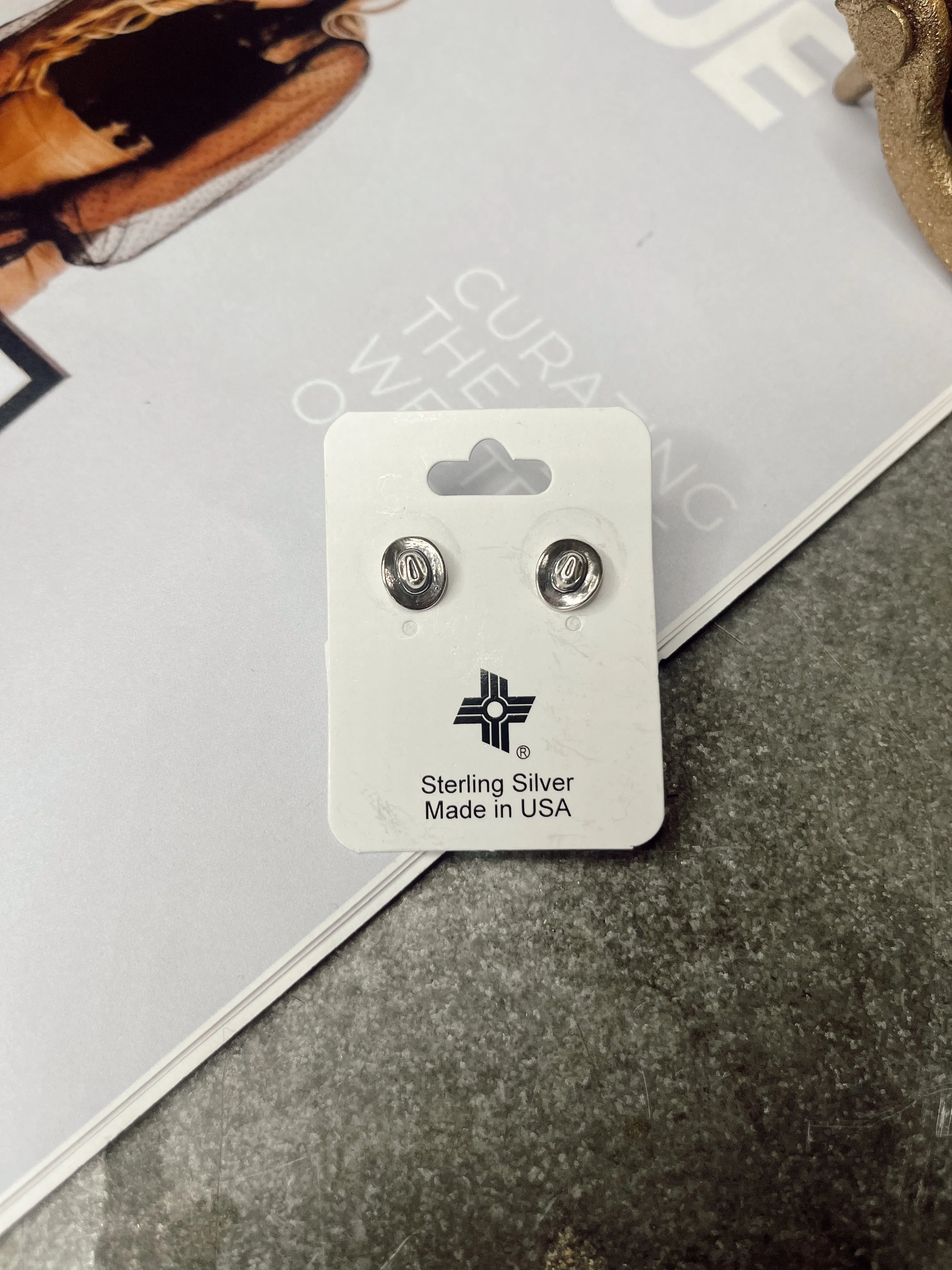 The Cowboy Hat Stud Earrings