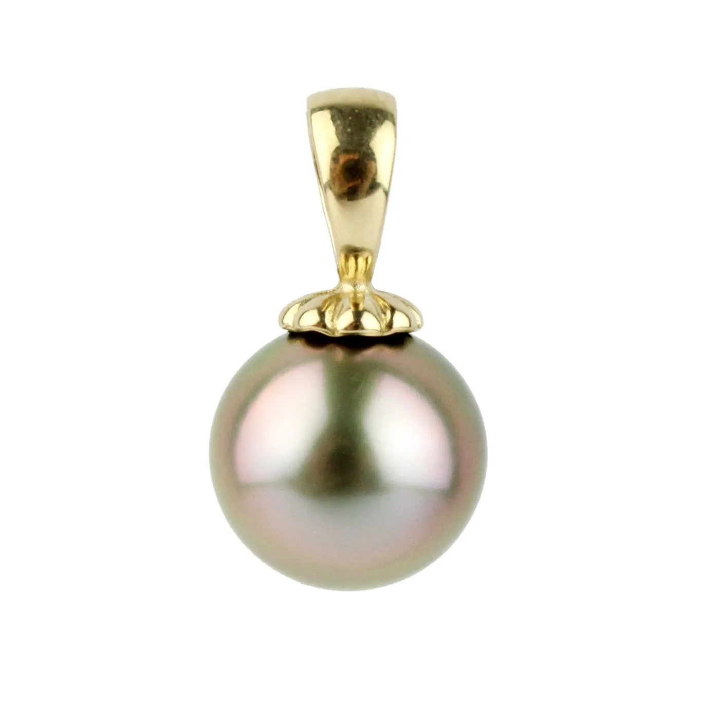 Vibrant Pink 10.2mm Tahitian Pearl Pendant