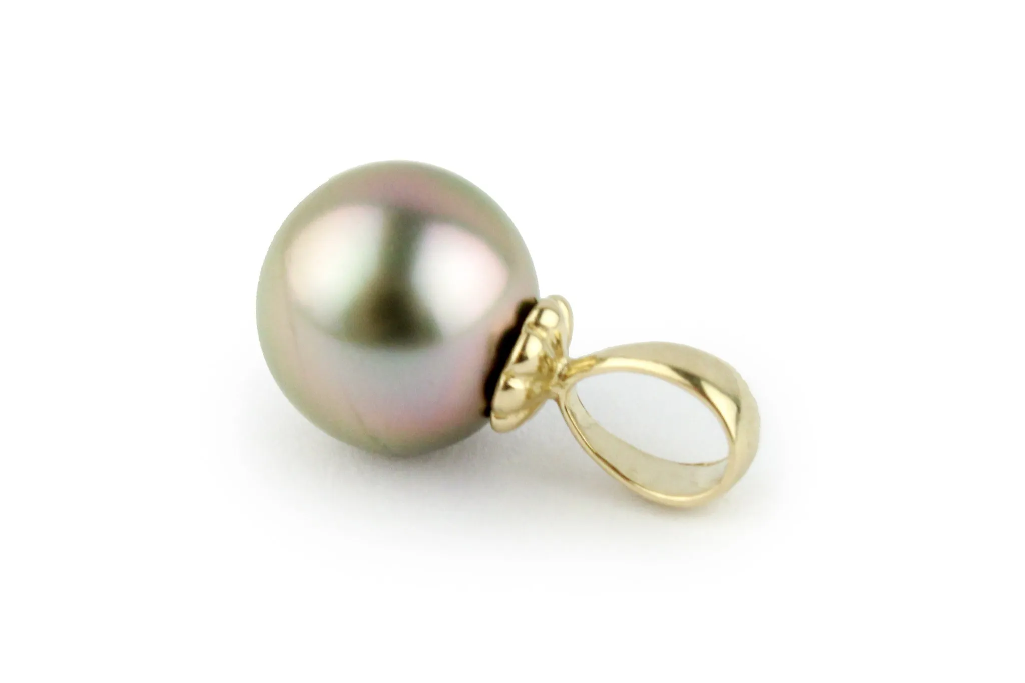 Vibrant Pink 10.2mm Tahitian Pearl Pendant