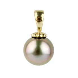 Vibrant Pink 10.2mm Tahitian Pearl Pendant