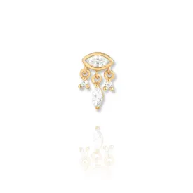 Waterfall Eye Stud Earring