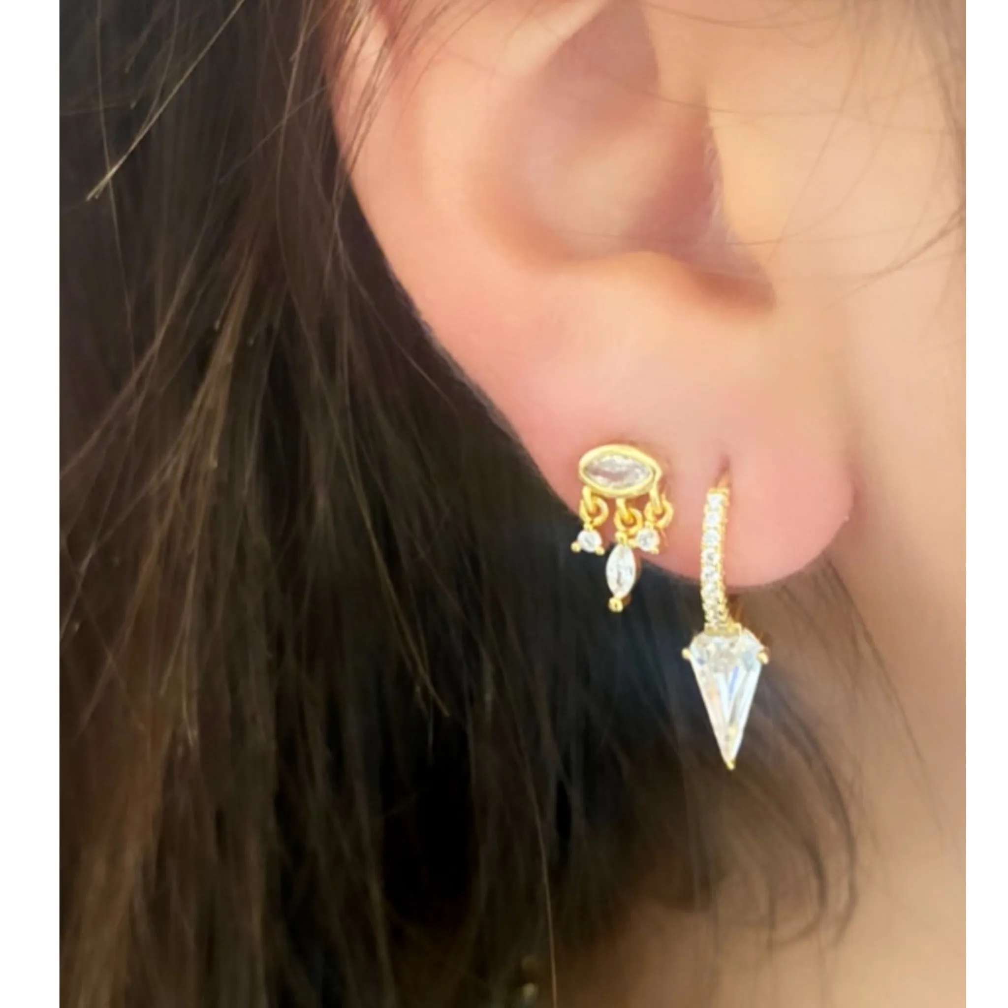Waterfall Eye Stud Earring