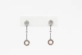 White Gold Diamond Drop Earrings