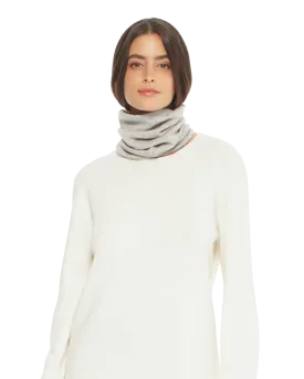Women's Pure Cashmere Collar Scarf Light Grey