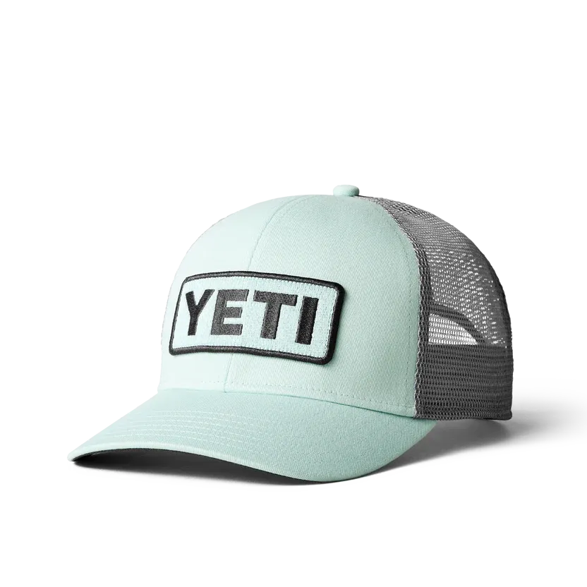 Yeti Logo Badge Trucker Hat Ice Mint
