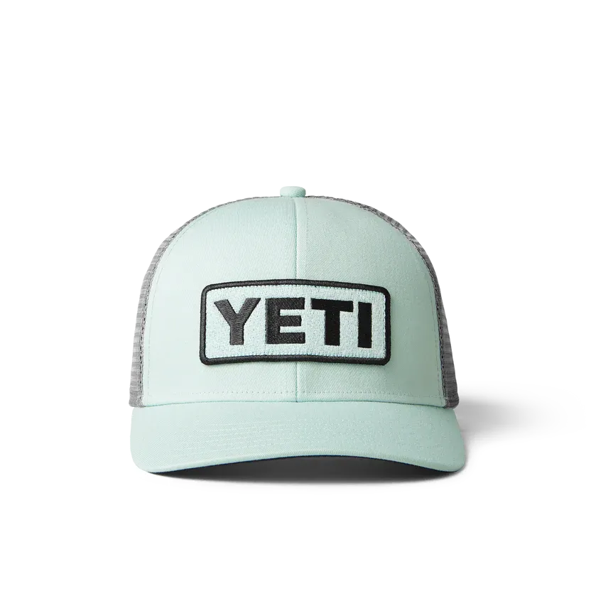 Yeti Logo Badge Trucker Hat Ice Mint